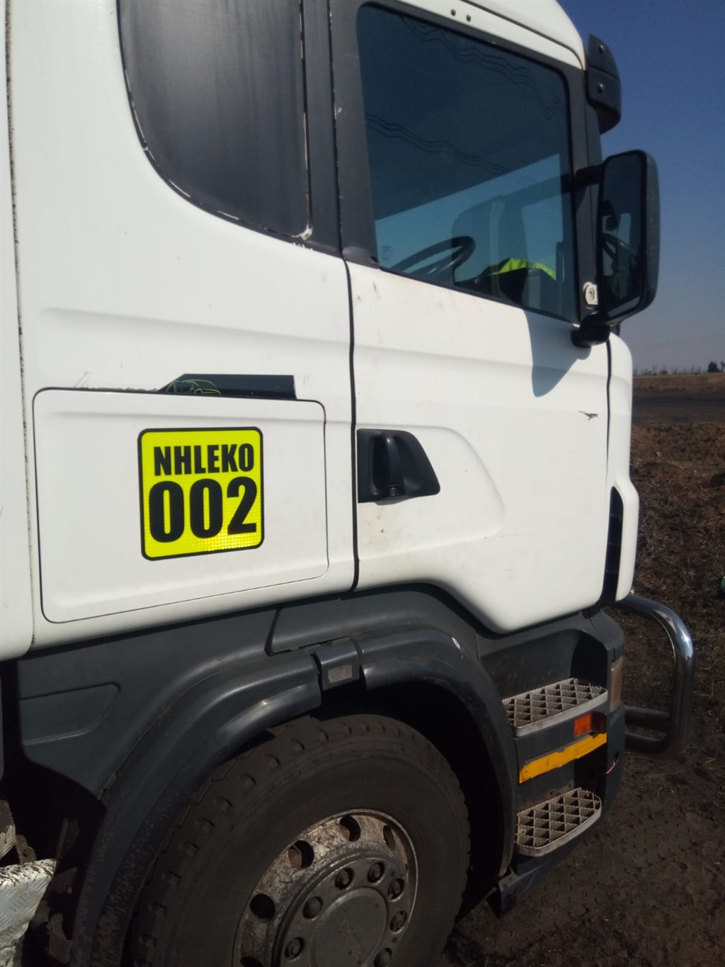 Nkosinathi Nhleko's truck