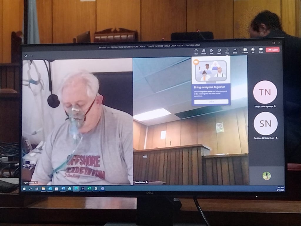 Angelo Agrizzi appears in court via link. 