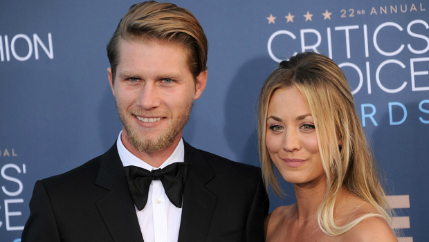 Actress Kaley Cuoco and Karl Cook  at The 22nd Annual Critics' Choice Awards. Photographed by Gregg DeGuire