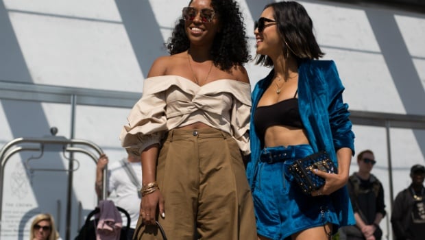 Shiona Turini and Aimee Song attend New York Fashion Week