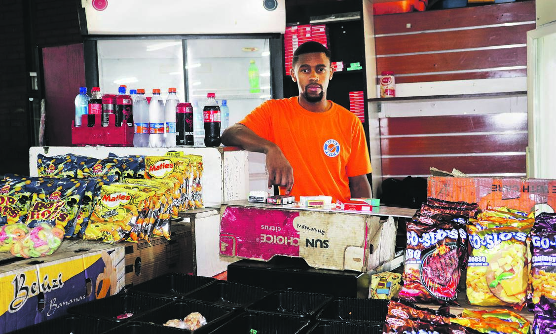 Sibusiso Ngcobo is a 30-year-old entrepreneur who has been running his trading business for six years. Ngcobo doesn’t see the virus as an immediate threat. He says his business has been suffering, but not because of the virus but rather because of the economic conditions in the country. Picture:  Molebogeng Mokoka