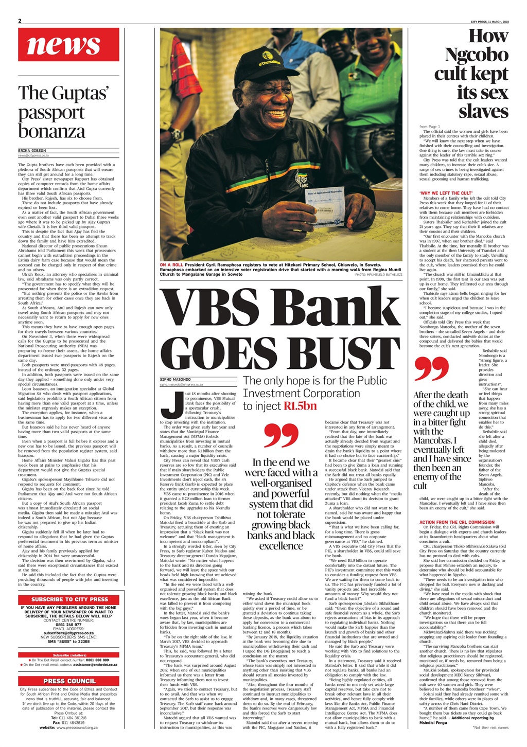 On March 11 2018 City Press reported that VBS faced a 'spectacular crash'.