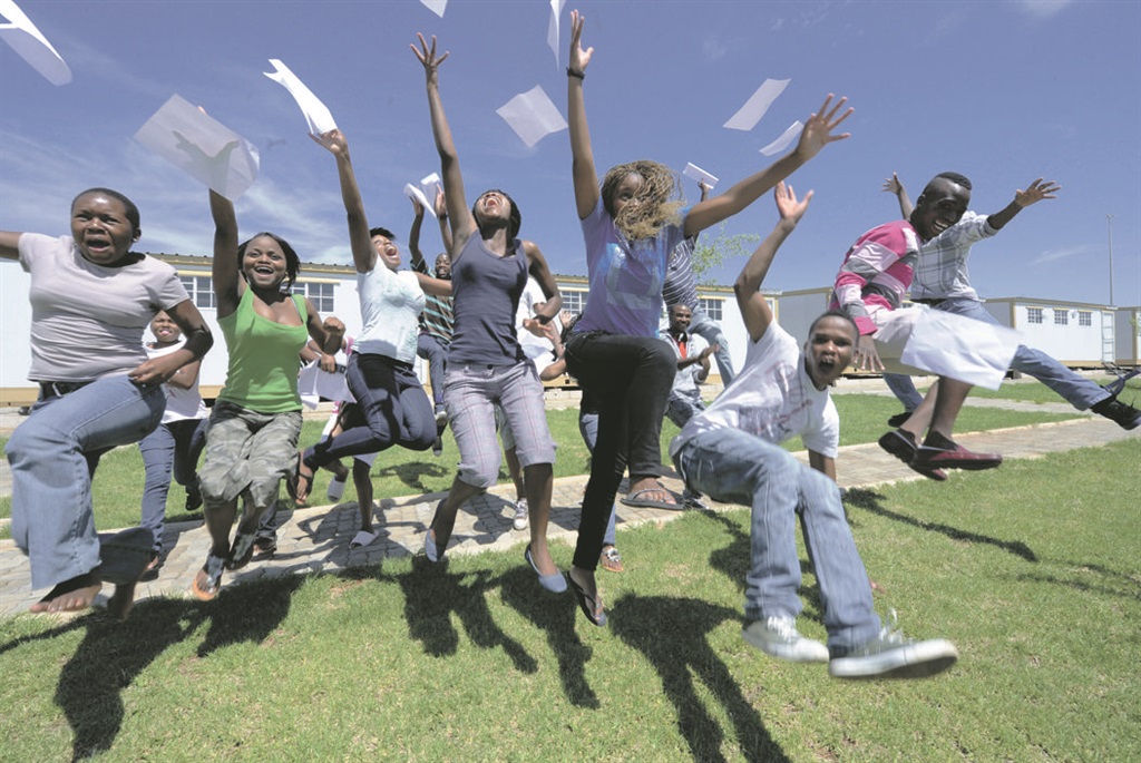 Learners are ecstatic to obtain their matric pass, and all the more so because of the egregious hurdles that many have to endure Picture: Lucky Nxumalo