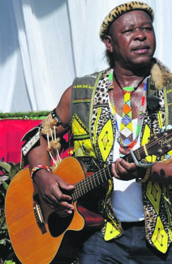Legendary maskandi musician Phuzekhemisi was robbed of his gun.Photo by        Jabulani Langa 