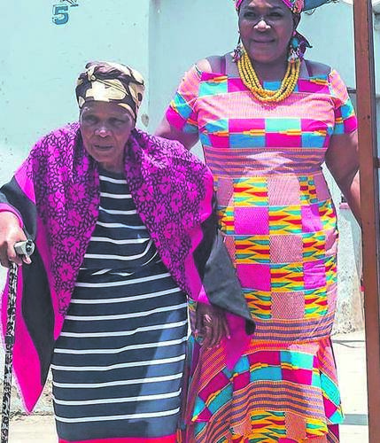 From left: The late MaNdlovu walks with her daughter actress Connie Chiume.         Photo from Instagram