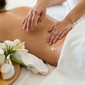 Massage not only helps to relieve stress and anxiety but can also help relieve your constipation. 