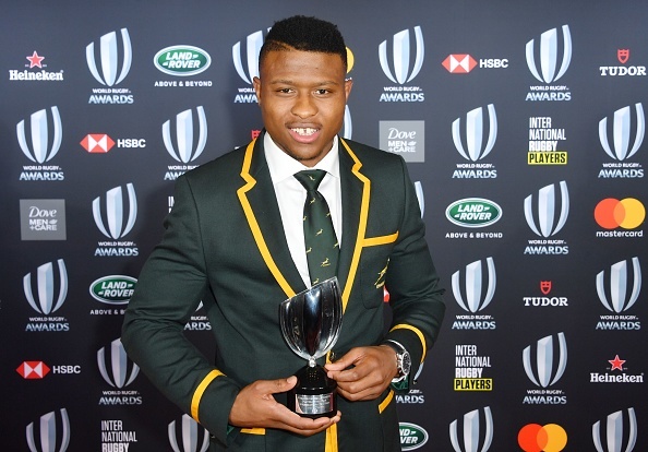 World Rugby Breakthrough Player of the Year award Aphiwe Dyantyi.