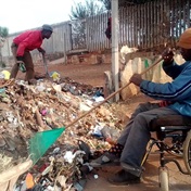 Tackling rubbish, rats in a wheelchair!  