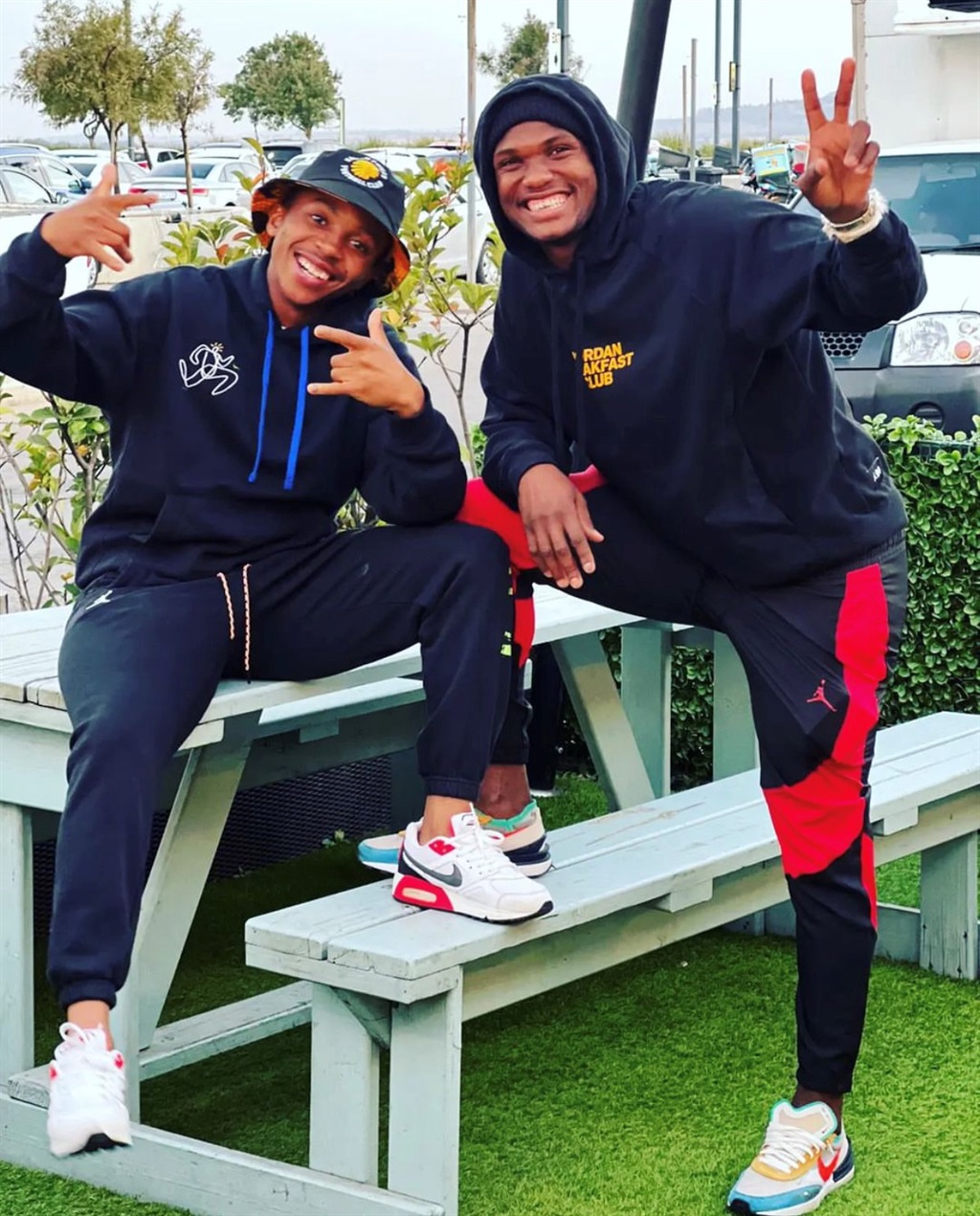 Njabulo Ngcobo wearing the Nike Waffle One sneaker