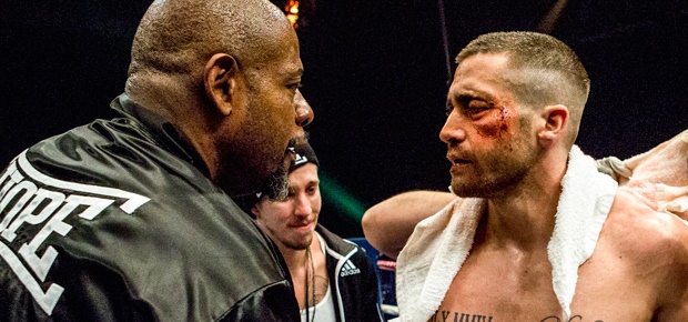 Forest Whitaker and Jake Gyllenhaal in Southpaw. (SK Pictures)