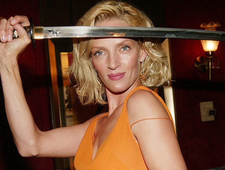 Uma Thurman attends the New York premiere of Quentin Tarantinos Kill Bill Vol. 1 at the Ziegfeld Theater on 7 October 2003 in New York City.  (Photo: Evan Agostini/Getty Images)