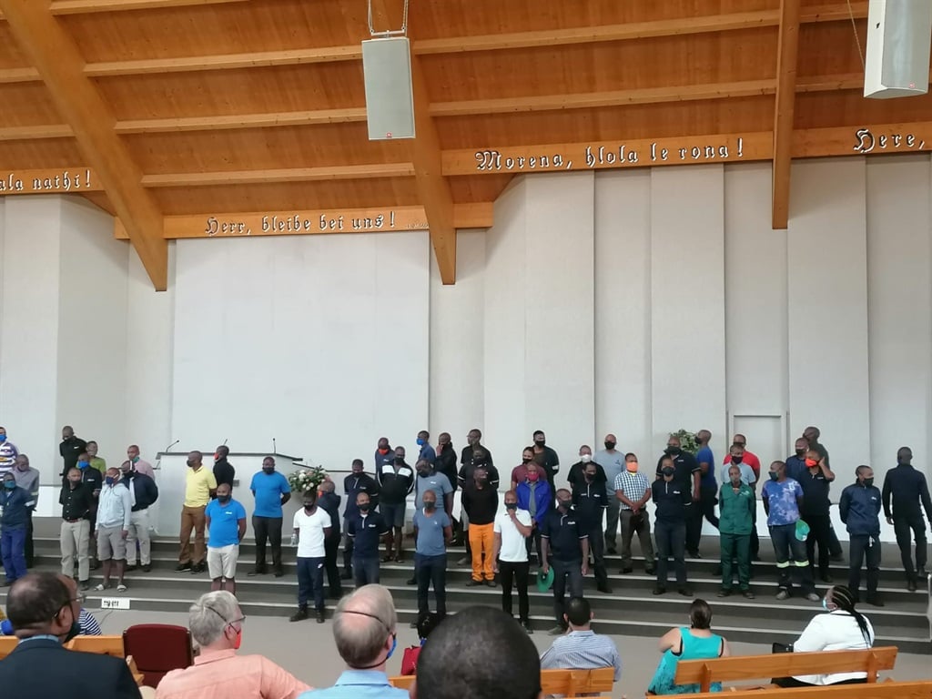 CYPSA members singing for KwaZulu-Natal government members as well as members of the media earlier this year.