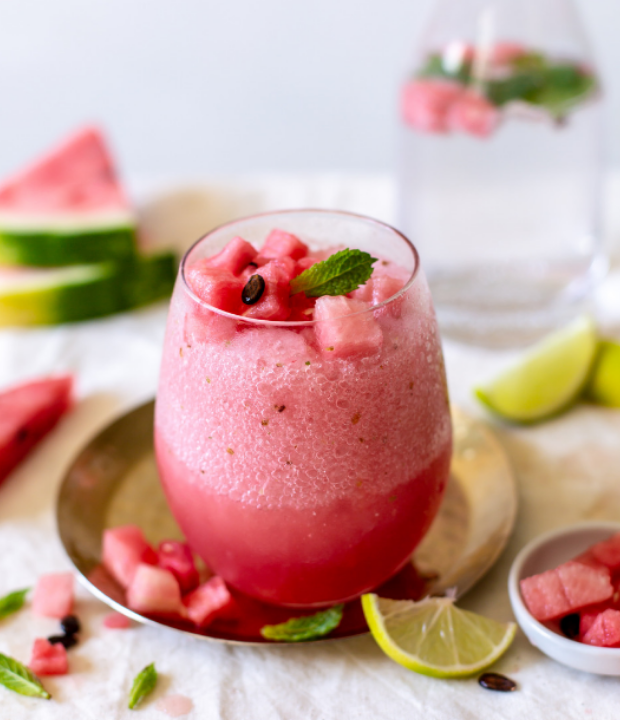 watermelon frozen rose cocktail
