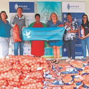 One ton of vegetables delivered to those in need