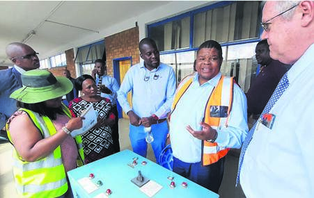 Deputy Water and Sanitation Minister David Mahlobo visits the Brits Waste Water Treatment Plant to find out why water in the Madibeng Municipality is black and smelly.