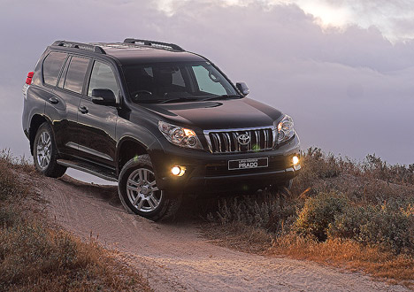 Keen on driving from Alexander- to Walvis Bay? A supercharged Prado would make for quite a convincing dune-climber.