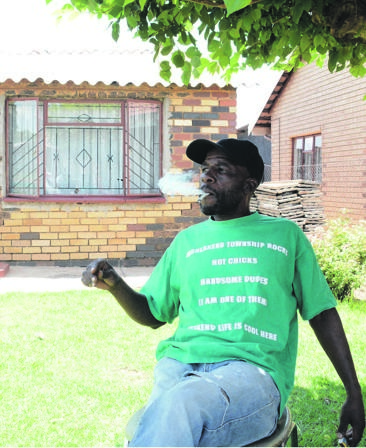 Mandla Nkosi says dagga helps his body fight disease.        Photo by    Zamokuhle       Mdluli