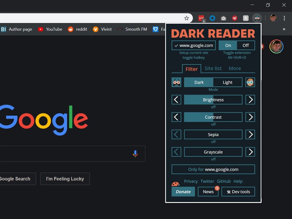 dark reader for safari free