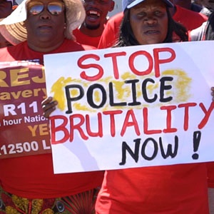 police brutality and living wage march