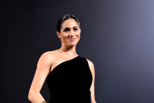 Meghan, Duchess of Sussex on stage during The Fashion Awards 2018 In Partnership With Swarovski at Royal Albert Hall on December 10, 2018 in London, England