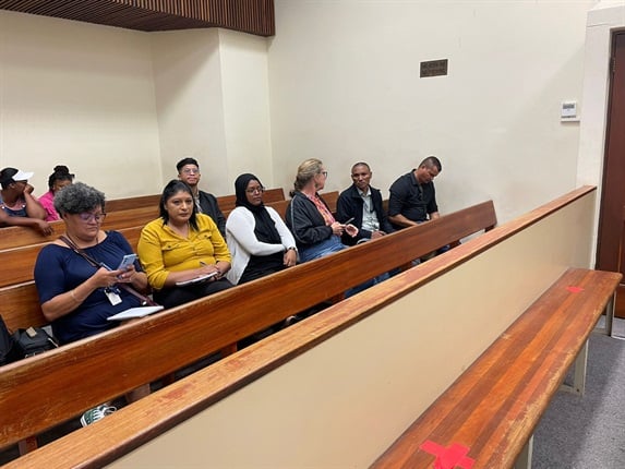 <p>The
media are in court as they wait for the matter to start. </p><p><em>(Photo by Chelsea
Ogilvie/News24)</em></p>
