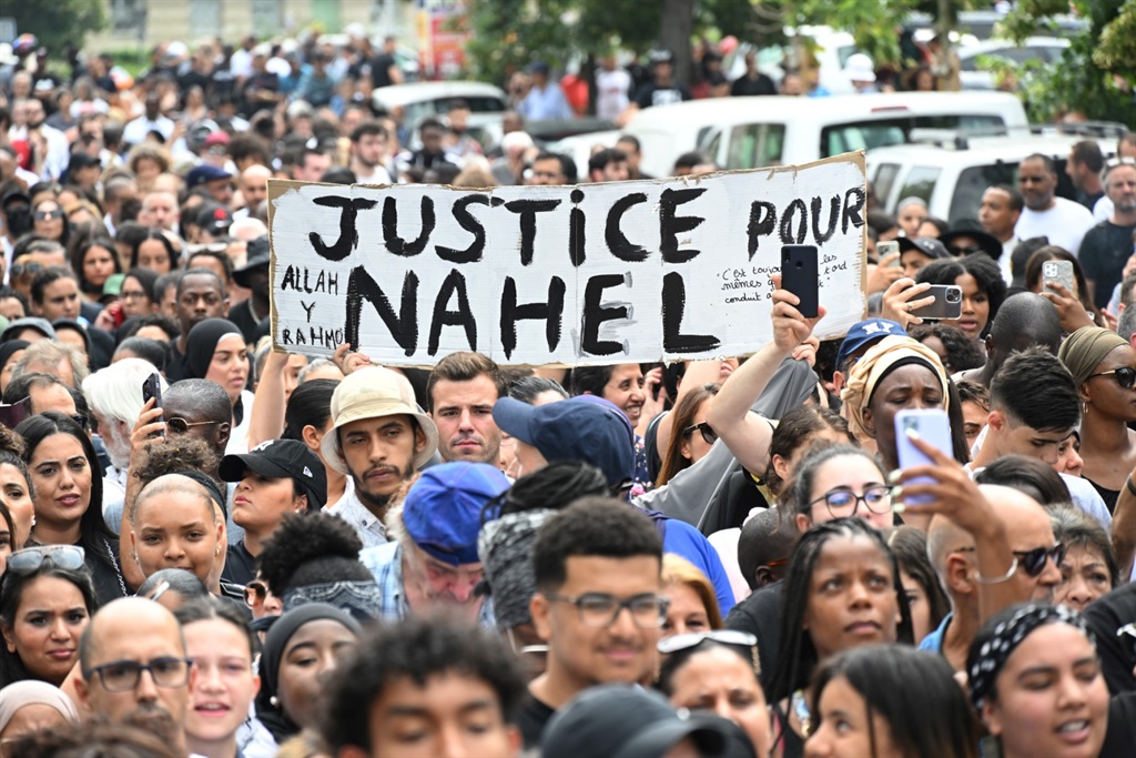 A commemoration march was held for Nahel M. who was shot dead by a policeman.