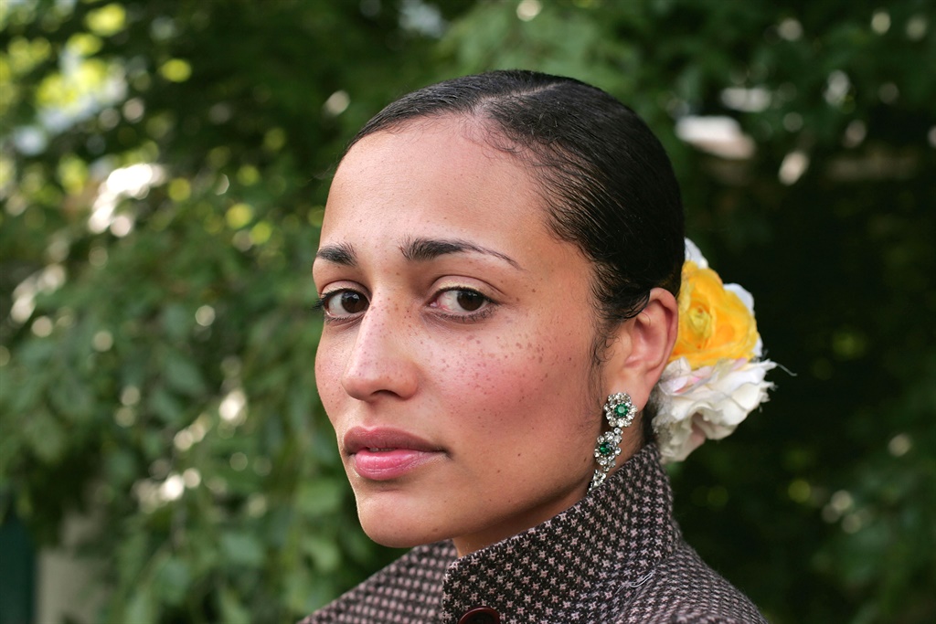 Author and Scorpion,Zadie Smith poses for a portrait at "The Guardian Hay Festival 2004" in Wales