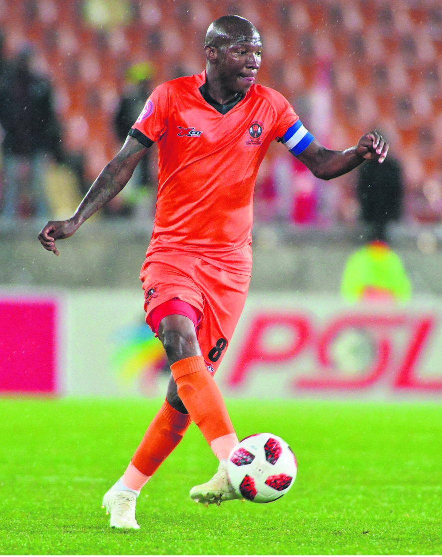 WELCOME BACK: Polokwane City captain, Jabu Maluleke, is back to lead against AmaZulu at the weekend.Photo byBackpagepix