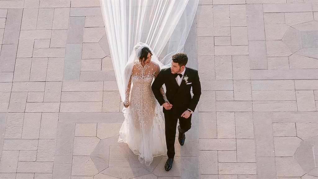 Priyanka Chopra and Nick Jonas on their wedding day