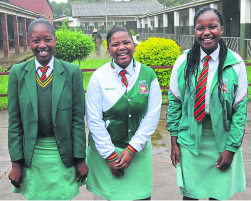 From left: Anele Mthethwa, Londeka Duma and Fisani Gumede have a reason to be happy. Photo by Jabulani Langa