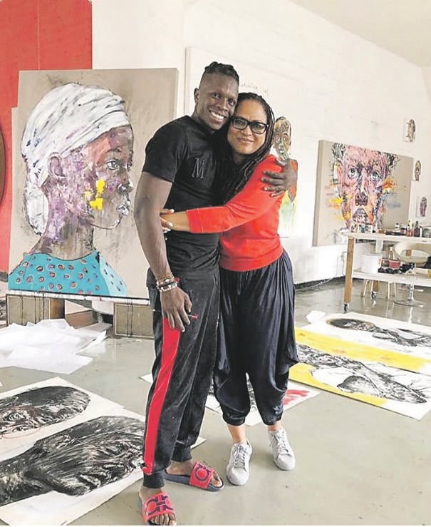Nelson Makamo is visited by Ava DuVernay. Pictures: instagram