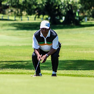 President Cyril Ramaphosa enjoyed a day of golf at the Mount Edgecombe golf estate on Friday morning.