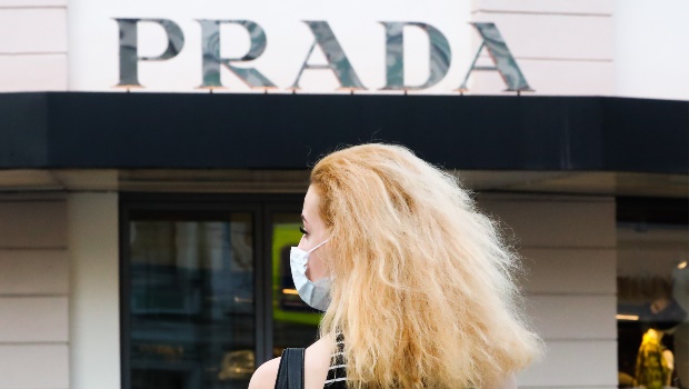 Prada boutique in Stoleshnikov Lane. Photo by Anton Novoderezhkin\TASS via Getty Images