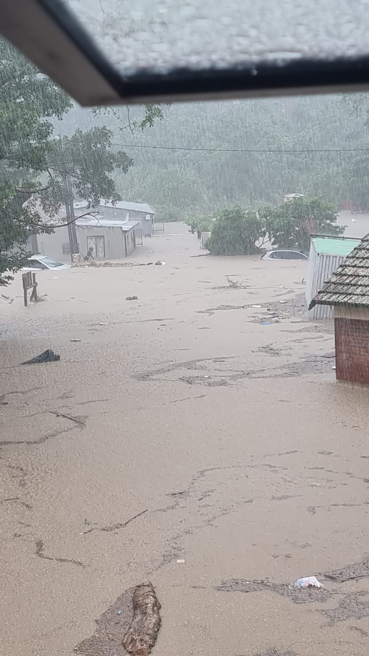 Flooding that resulted from heavy rains