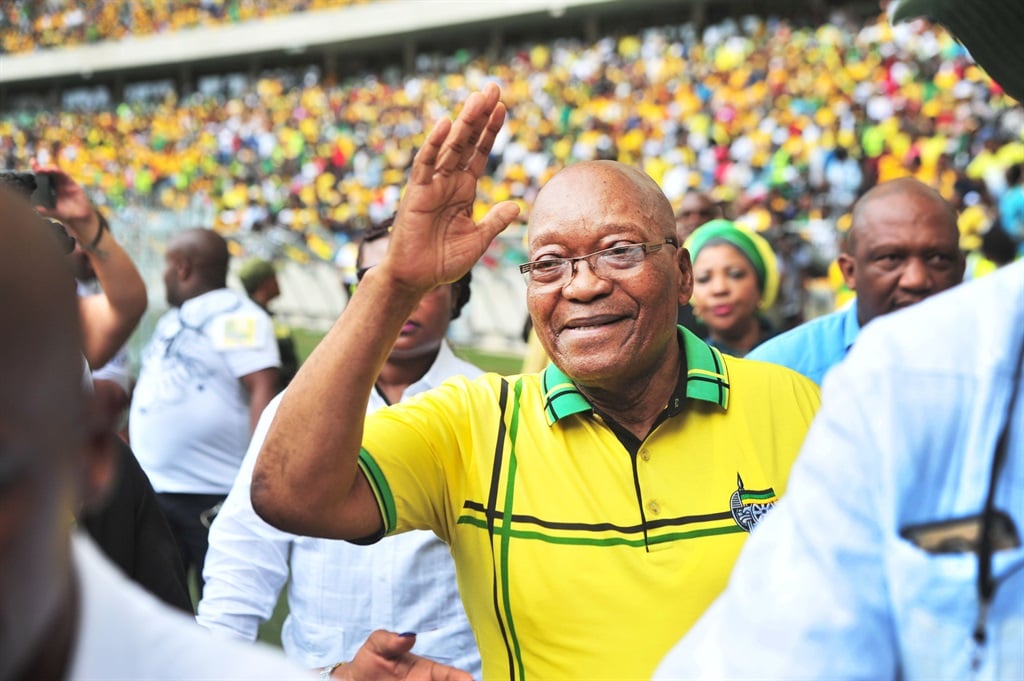 Former president Jacob Zuma at the launch of the ANC's election manifesto in KwaZulu-Natal. Photo: Leon Sadiki
