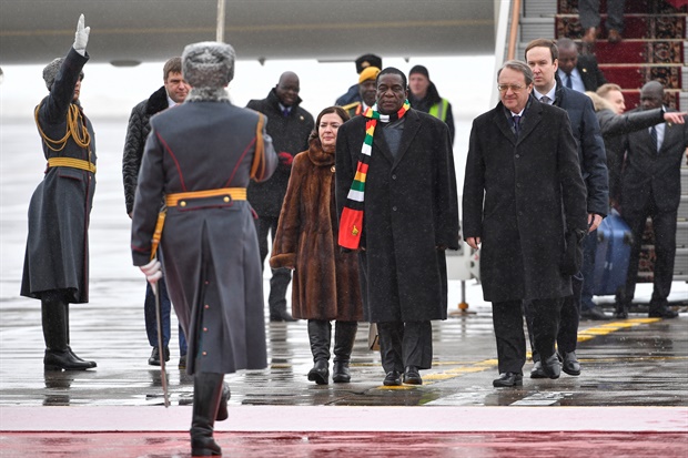 <p>President Emmerson Mnangagwa whose country is facing its worst economic
 crisis in a decade, is visiting Russia in hopes of securing long-term 
loans.</p><p>Mnangagwa is meeting Russian President 
Vladimir Putin on Tuesday amid turmoil in Zimbabwe caused by the severe 
economic downturn and protests against fuel hikes in which five people 
were killed.</p><p>This is Zimbabwe's worst unrest since deadly post-election 
violence in August.</p><p>Mnangagwa told the state-owned RIA Novosti 
news agency before meeting Putin that he will ask for Russian loans but 
he did not say how much his country wants to borrow. </p><p>He also said 
Zimbabwe would like to see Russian companies explore for gas and oil.</p><p>Mnangagwa is also planning to attend the World Economic Forum in Switzerland next week to encourage international investment.</p>