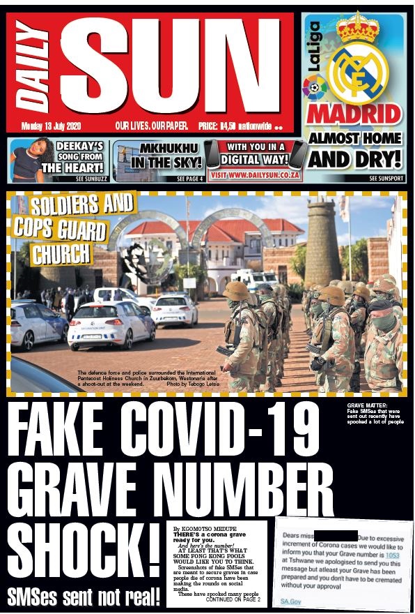 596px x 880px - TODAY'S FRONT PAGE! | Daily Sun