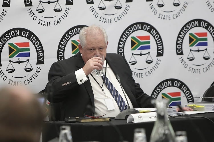 Former Bosasa executive Angelo Agrizzi at the state capture inquiry in Parktown, Johannesburg. Picture: Alaister Russell/Sunday Times 