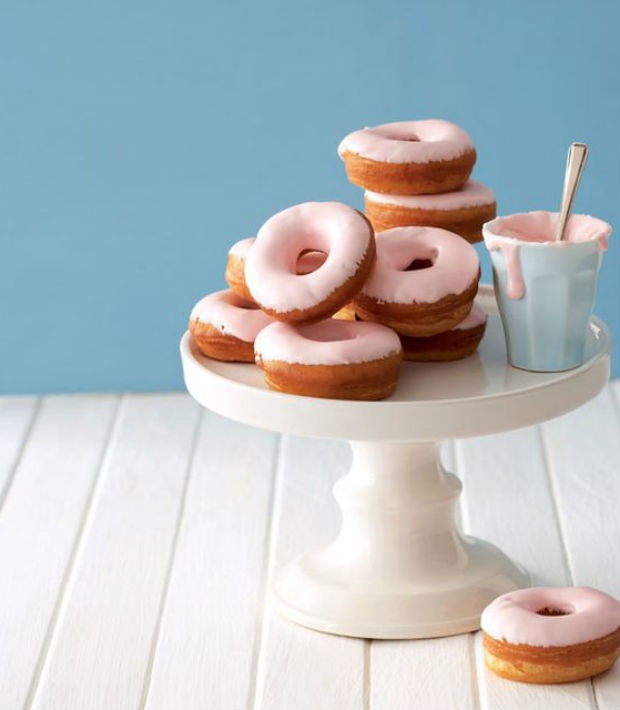 pink glazed donuts