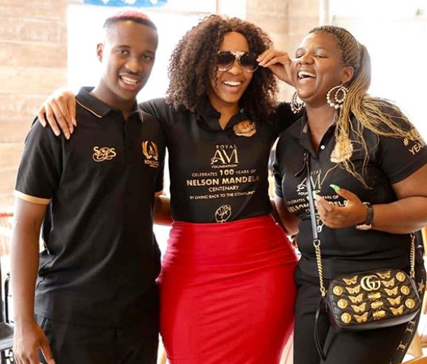 Sbahle Mpisane is giving back to those in need.
Photo: Instagram 
