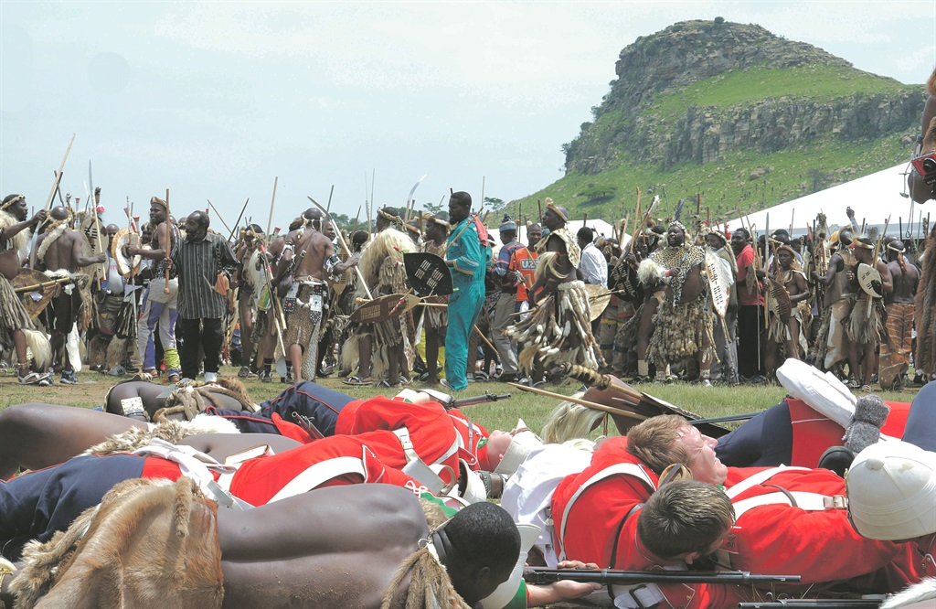 Re-enactment of the Battle of Isandlwana in which the military prowess of the Zulu army defeated the British army. But are the details of this history truthfully told? Picture: Zandile Shange