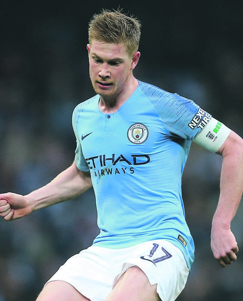 KEY PLAYER Kevin de Bruyne is one of the unstoppable players in the Manchester City team. Picture: Simon Stacpoole / Offside / getty images