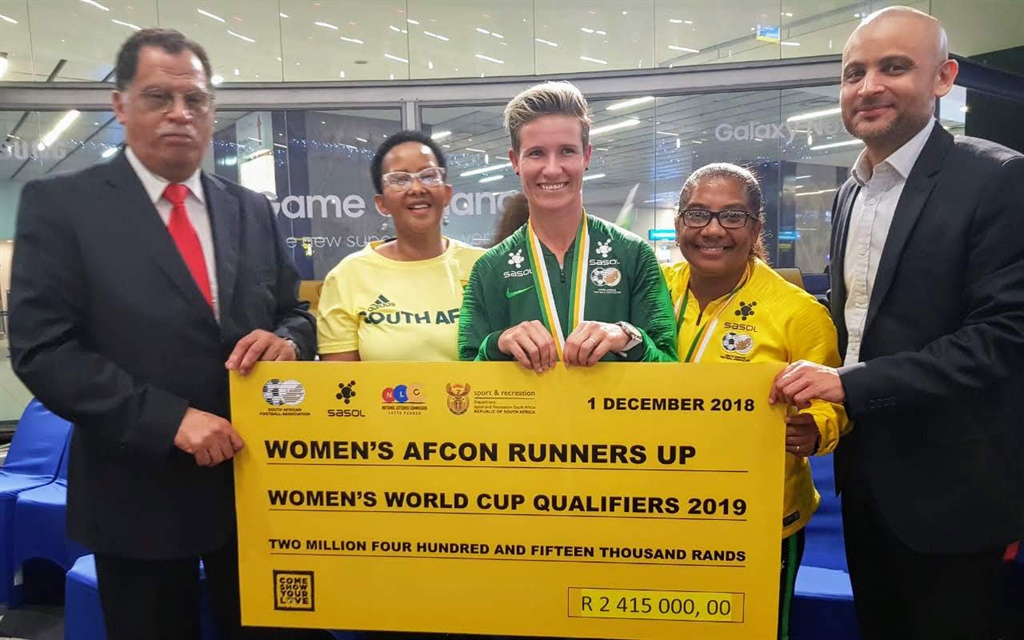 Banyana Banyana was awarded a R2.4 million bonus by the South African Football Association (Safa) for the team’s performance at the 2018 Africa Women Cup of Nations (AWCON) and qualifying for Fifa Women’s World Cup.