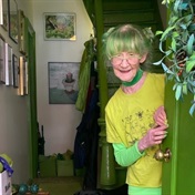 The woman known as the Green Lady of Brooklyn just can’t get enough of her favourite shade
