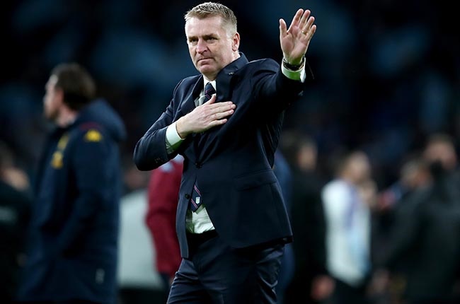 Dean Smith during the Carabao Cup final between Aston Villa and Manchester City at Wembley Stadium on 1 March 2020 (Getty Images