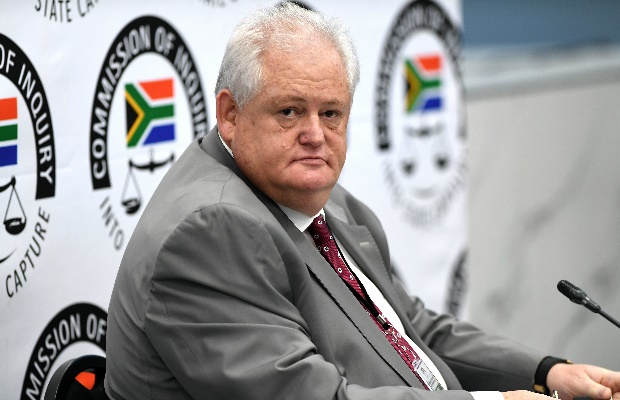 Former Bosasa COO Angelo Agrizzi testifies at the state capture commission of inquiry in Parktown on January 18, 2018 in Johannesburg. (Gallo Images / Netwerk24 / Felix Dlangamandla)
