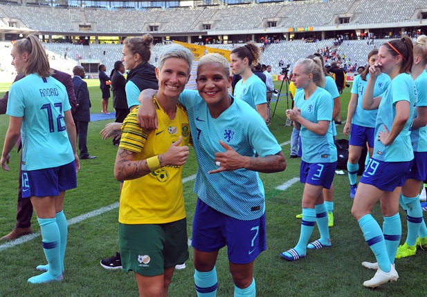 Banyana Banyana captain <strong>Janine van Wyk</strong> says they are disappointed at not
 winning against the Netherlands but was impressed by the team's 
performance.
    