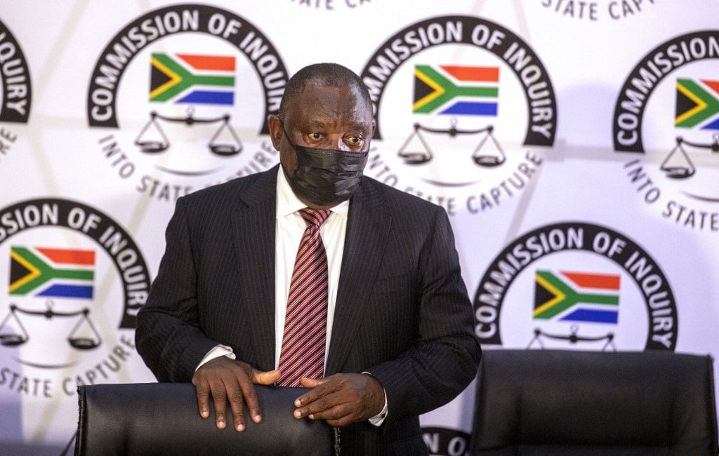 President Cyril Ramaphosa appears on behalf of the ANC at the Zondo Commission.