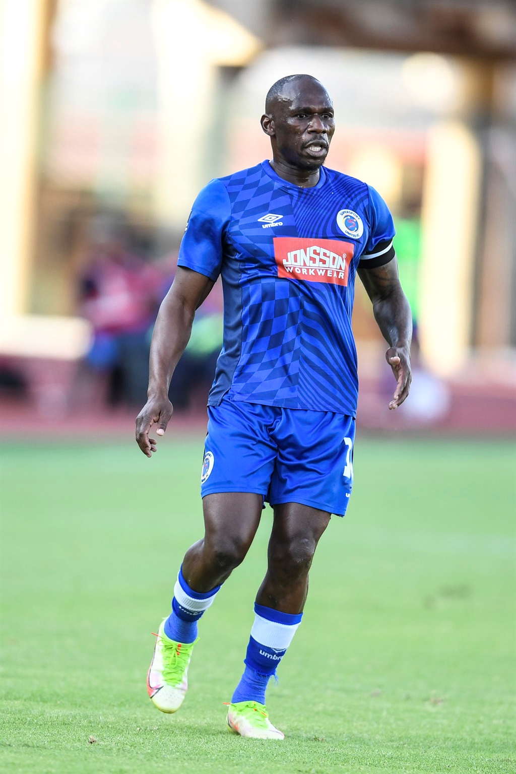 PRETORIA, SOUTH AFRICA - JANUARY 22:  Onismor Bhasera of SuperSport United during the DStv Premiership match between SuperSport United and Richards Bay FC at Lucas Moripe Stadium on January 22, 2023 in Pretoria, South Africa. (Photo by Lefty Shivambu/Gallo Images)