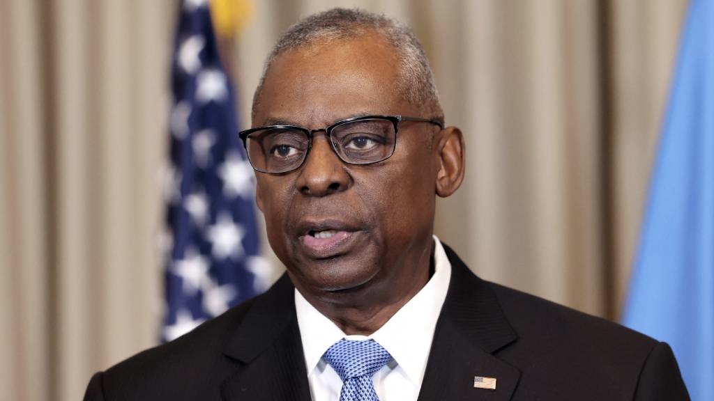 US Defence Secretary Lloyd Austin called on Israel to protect civilians sheltering in Rafah. (Daniel Roland/AFP)